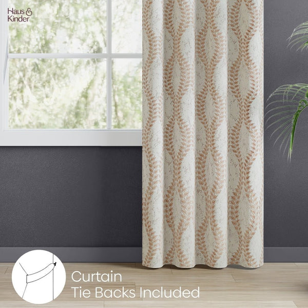 JacquardCurtain Stonevine Emboss, Stone