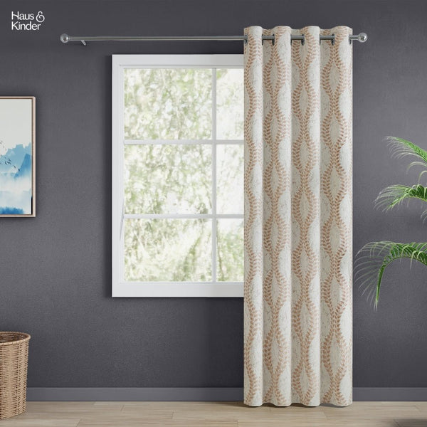 JacquardCurtain Stonevine Emboss, Stone