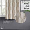 JacquardCurtain Stonevine Emboss, Stone