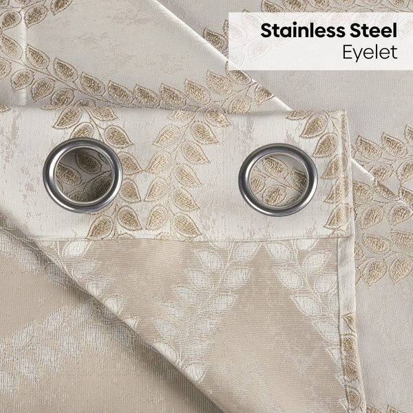 JacquardCurtain Stonevine Emboss, Stone