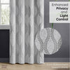 JacquardCurtain SliverGroove Emboss, Grey