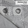 JacquardCurtain SliverGroove Emboss, Grey