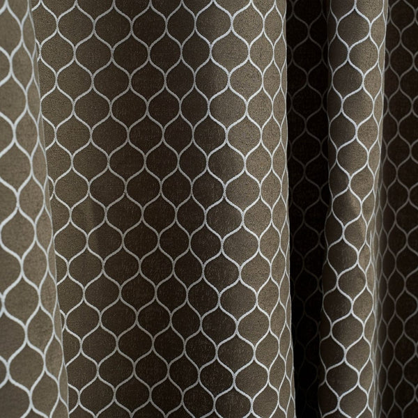 Mosaic Mirage Curtain Set, Moss