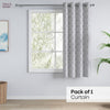 JacquardCurtain Silvercrest Damask, Grey