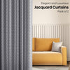 Mosaic Mirage Curtain Set, Slate