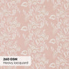 Vintage Bloom Cotton Printed Pack Of 1 Curtain, Pink
