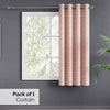 Vintage Bloom Cotton Printed Pack Of 1 Curtain, Pink