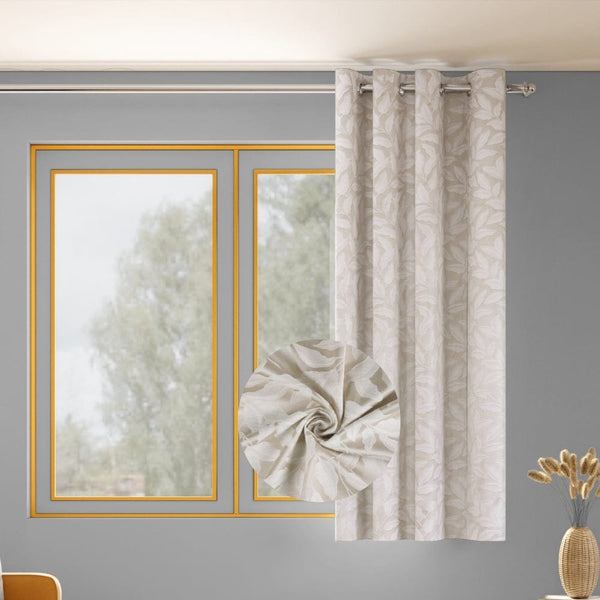 Botanic Hush Curtain, Pearl