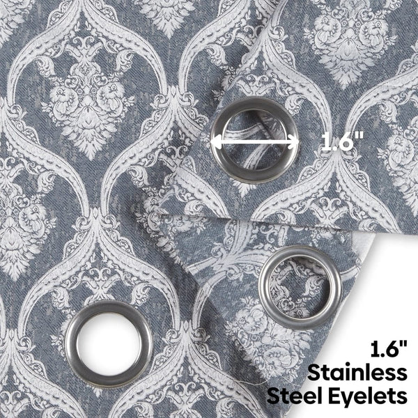 Ornate Symphony Curtain, Sapphire