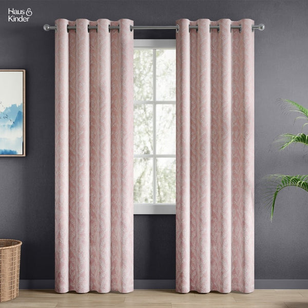 JacquardCurtains Whispering Willow, Pink