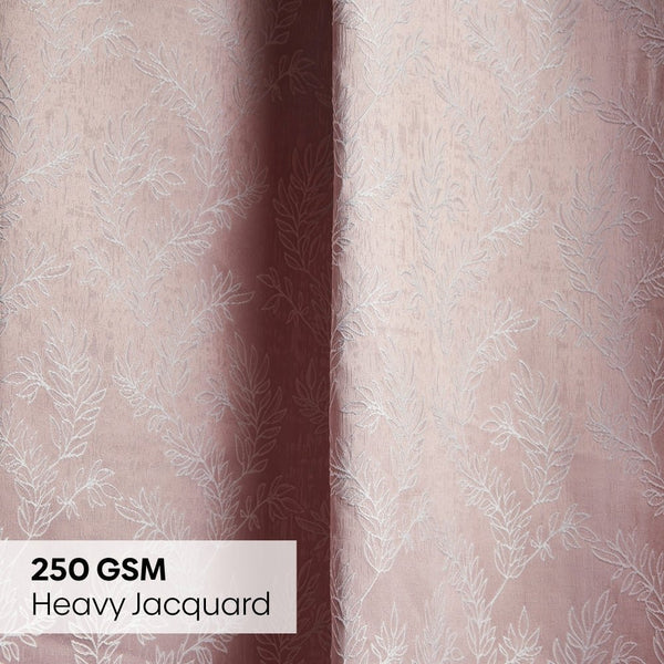 JacquardCurtains Whispering Willow, Pink