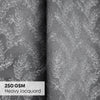 Jacquard Curtains Midnight Willow Steel, Grey