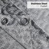 Jacquard Curtains Midnight Willow Steel, Grey