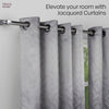 JacquardCurtains Slate Willow, Stone