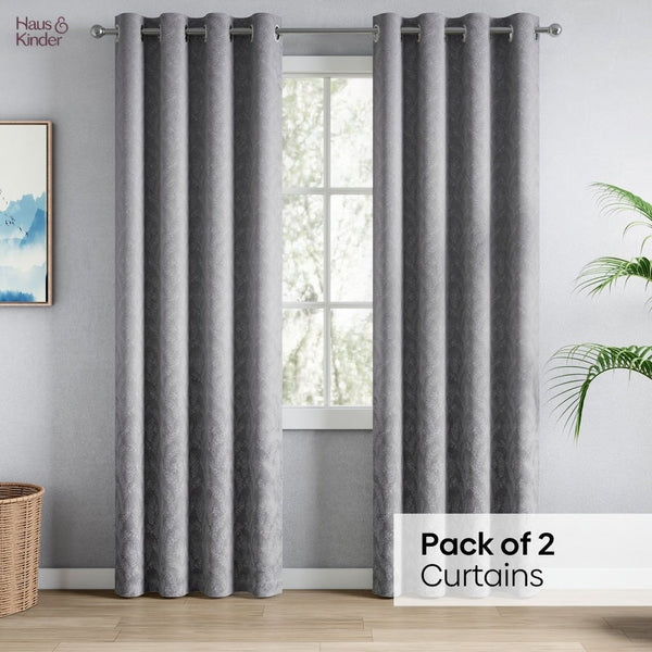 JacquardCurtains Slate Willow, Stone