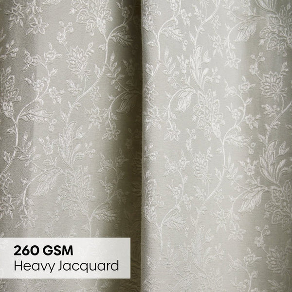 Poly Cotton JacquardCurtains Frosted Garden, Pista