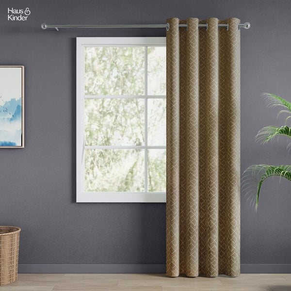 JacquardCurtains Urban Lattice, Moss