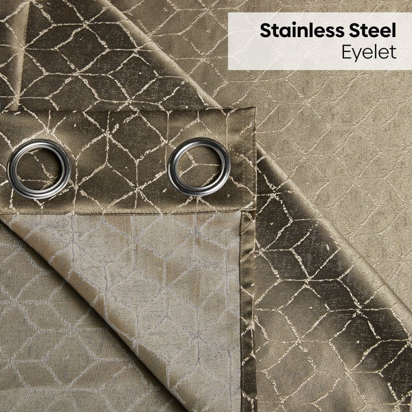 JacquardCurtains Urban Lattice, Moss