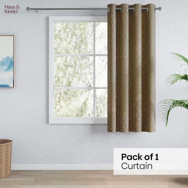 JacquardCurtains Urban Lattice, Moss