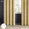 Poly Cotton JacquardCurtains Lemon Vine Weave, Lemon