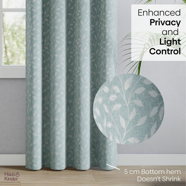 JacquardCurtain Ocean Breeze, Aqua