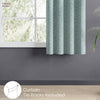 JacquardCurtain Ocean Breeze, Aqua