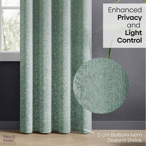 JacquardCurtains Ivy Breeze, Forest