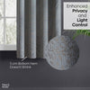 JacquardCurtains Misty Fern Powder, Blue
