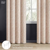 Poly Cotton JacquardCurtain Rustic Vine, Peach