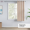 Poly Cotton JacquardCurtain Rustic Vine, Peach