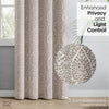 Poly Cotton JacquardCurtain Woodland Trail, Cadbury