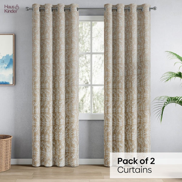 JacquardCurtains Timeless grace, Stone
