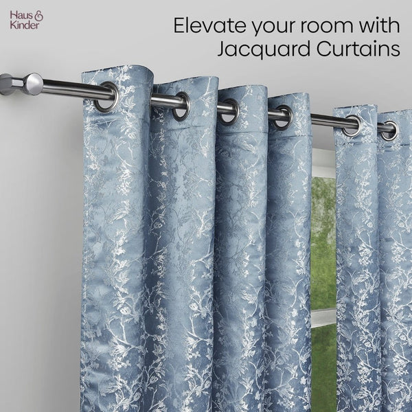 JacquardCurtains Evening Grace, Grey