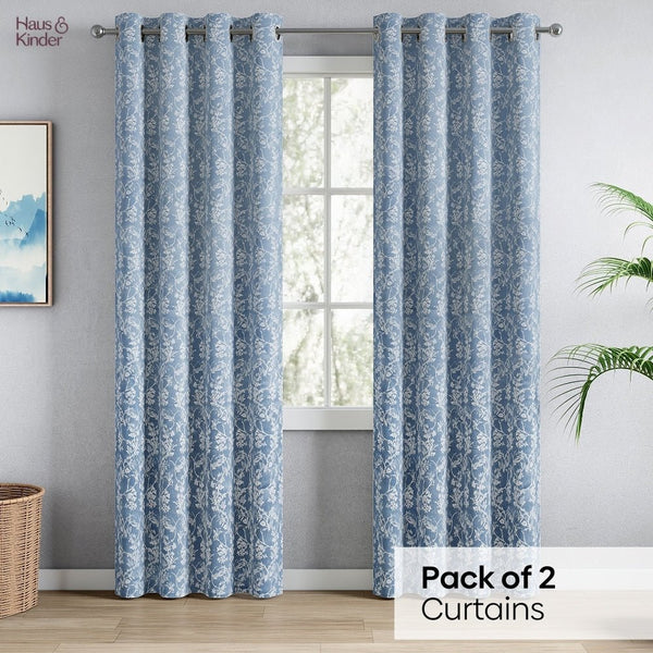 JacquardCurtains Evening Grace, Grey