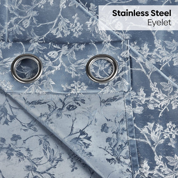 JacquardCurtains Evening Grace, Grey