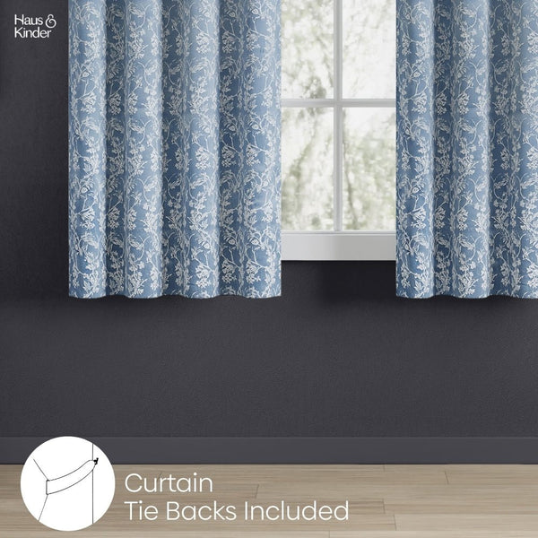 JacquardCurtains Evening Grace, Grey