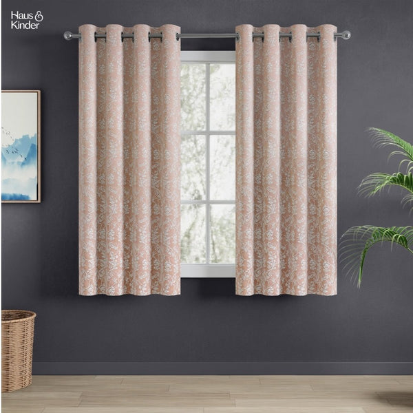 Jacquard Curtains Rosewood Grace, Rose Gold
