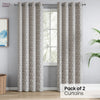 JacquardCurtains MoonlaceDrape, Stone
