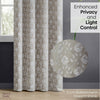JacquardCurtains MoonlaceDrape, Stone
