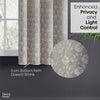 JacquardCurtains MoonlaceDrape, Stone