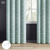 JacquardCurtains Mint Fleur Drape, Mint