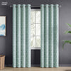 JacquardCurtains Mint Fleur Drape, Mint
