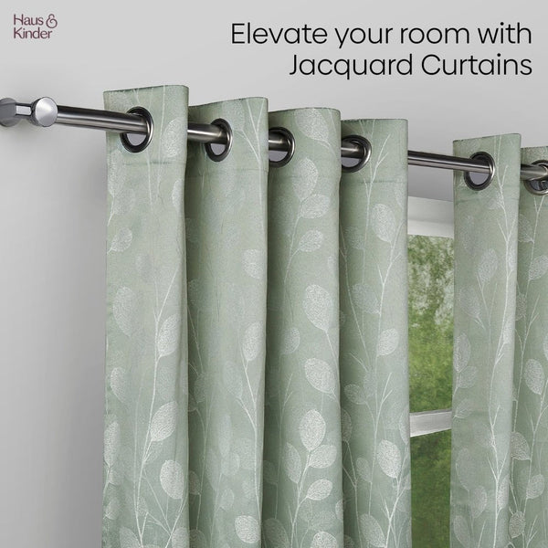 Polyester JacquardCurtains Mint steam, Mint