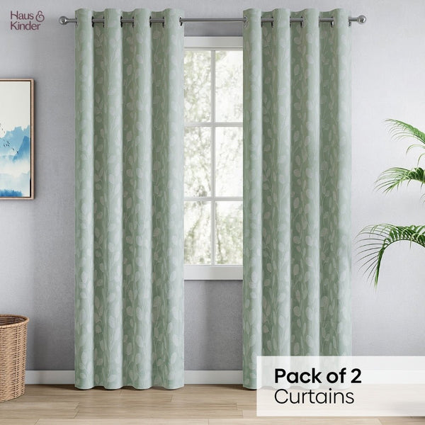 Polyester JacquardCurtains Mint steam, Mint