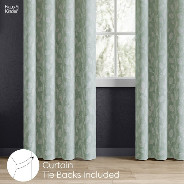 Polyester JacquardCurtains Mint steam, Mint