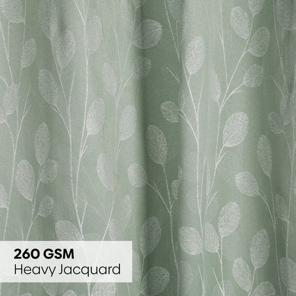 Polyester JacquardCurtains Mint steam, Mint