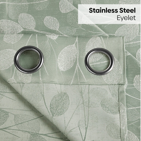 Polyester JacquardCurtains Mint steam, Mint