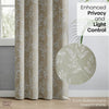 JacquardCurtains Ashwood Bloom, Stone