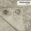 JacquardCurtains Ashwood Bloom, Stone