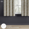 JacquardCurtains Ashwood Bloom, Stone